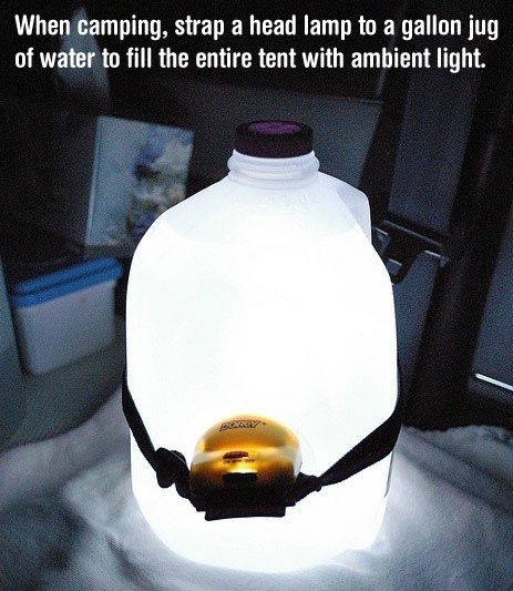 Create a makeshift lantern