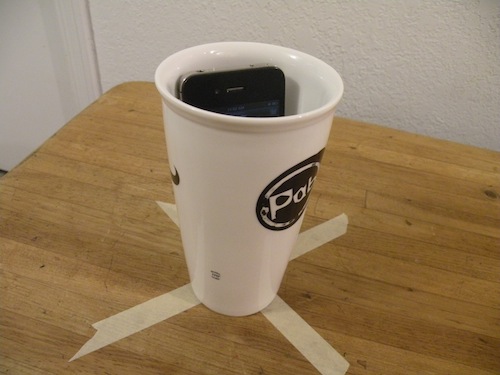 Create a makeshift music speaker