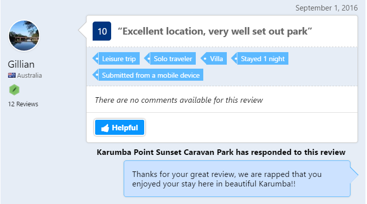 Source: https://goo.gl/y7lv2Y (TESTIMONIAL FROM BOOKING.COM)