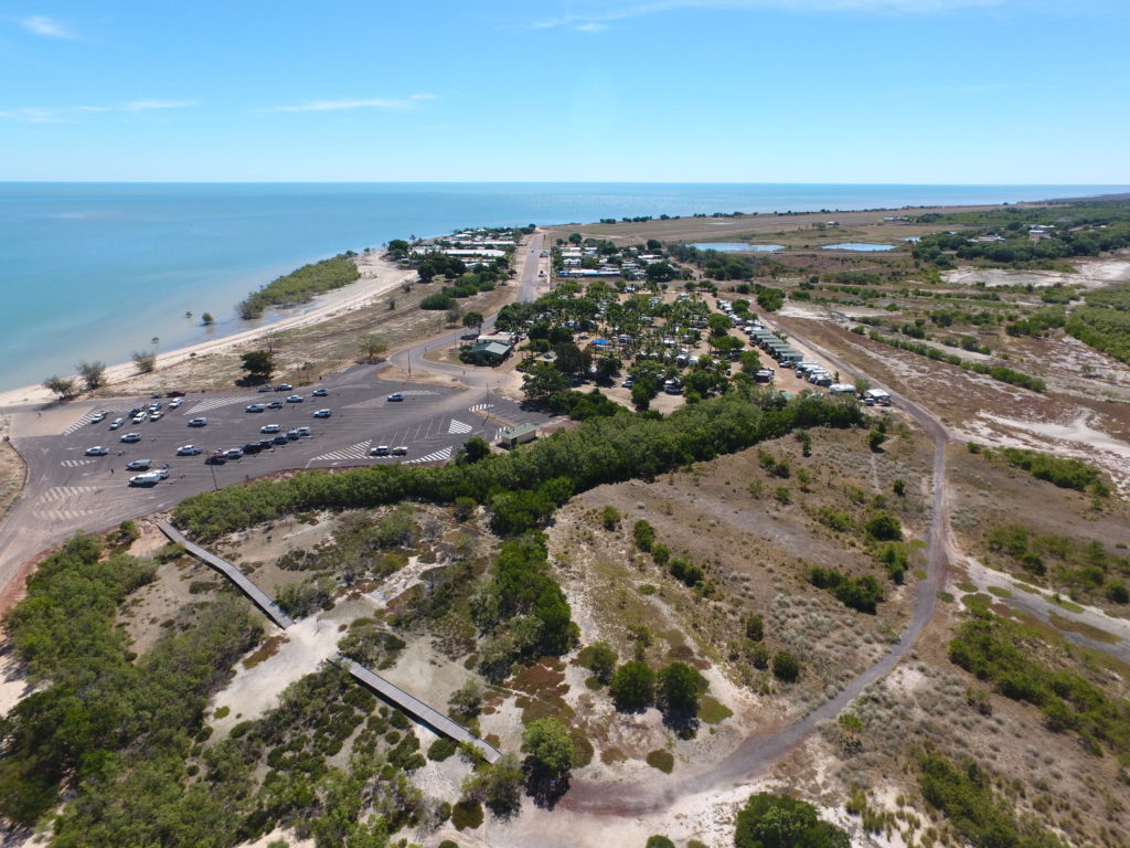 Breath Taking View of Karumba Point Just Covering Top View of Karumba Point Sunset Caravan Park Gulf of Carpentaria