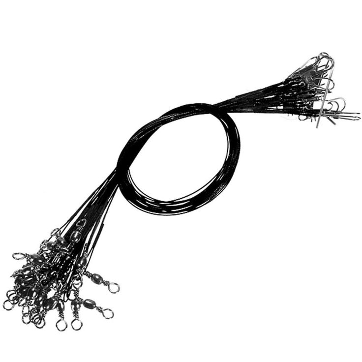 Fishing Tackle Lure Trace Wire 15cm 23cm 30cm Length Anti-bite Green Fishing wire
